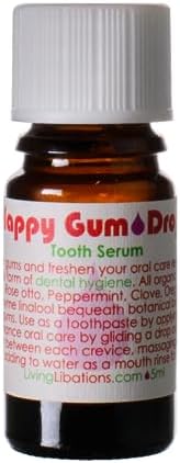 Living Libations - Organic Happy Gum Drops Tooth Serum for Clean Smiles | Natural, Wildcrafted, Vegan Clean Beauty (0.17 fl oz | 5 ml)