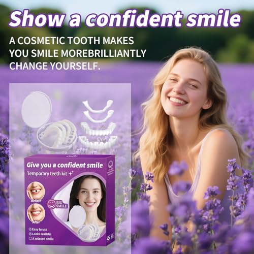 Veneers Teeth for Women and Men, Tooth Replacement Kit, Nature and Comfortable (1 Count (Pack of 1))-AA14