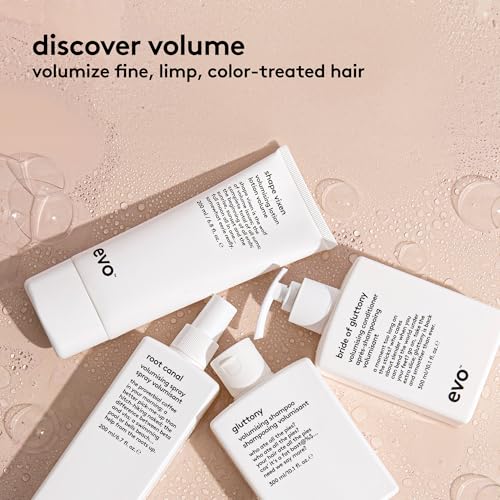 EVO Gluttony Volumising Shampoo - Volumizing Shampoo For All Types Of Hair - Adds Lift, Body Shine, Strength & Elasticity