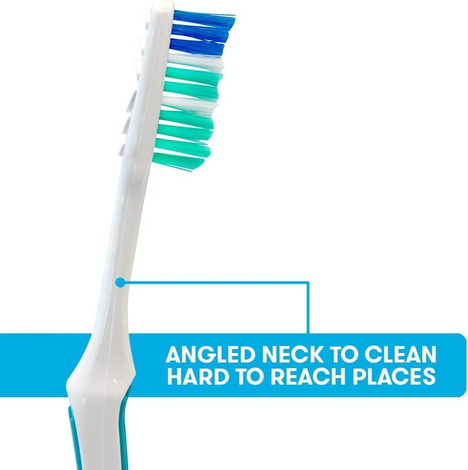 Reach Advanced Design Toothbrush, Firm Bristles for Hard to Places, Adult Toothbrush, Bulk 7 Count (Pack of 2) Total 14 Toothbrushes, Colors May Vary