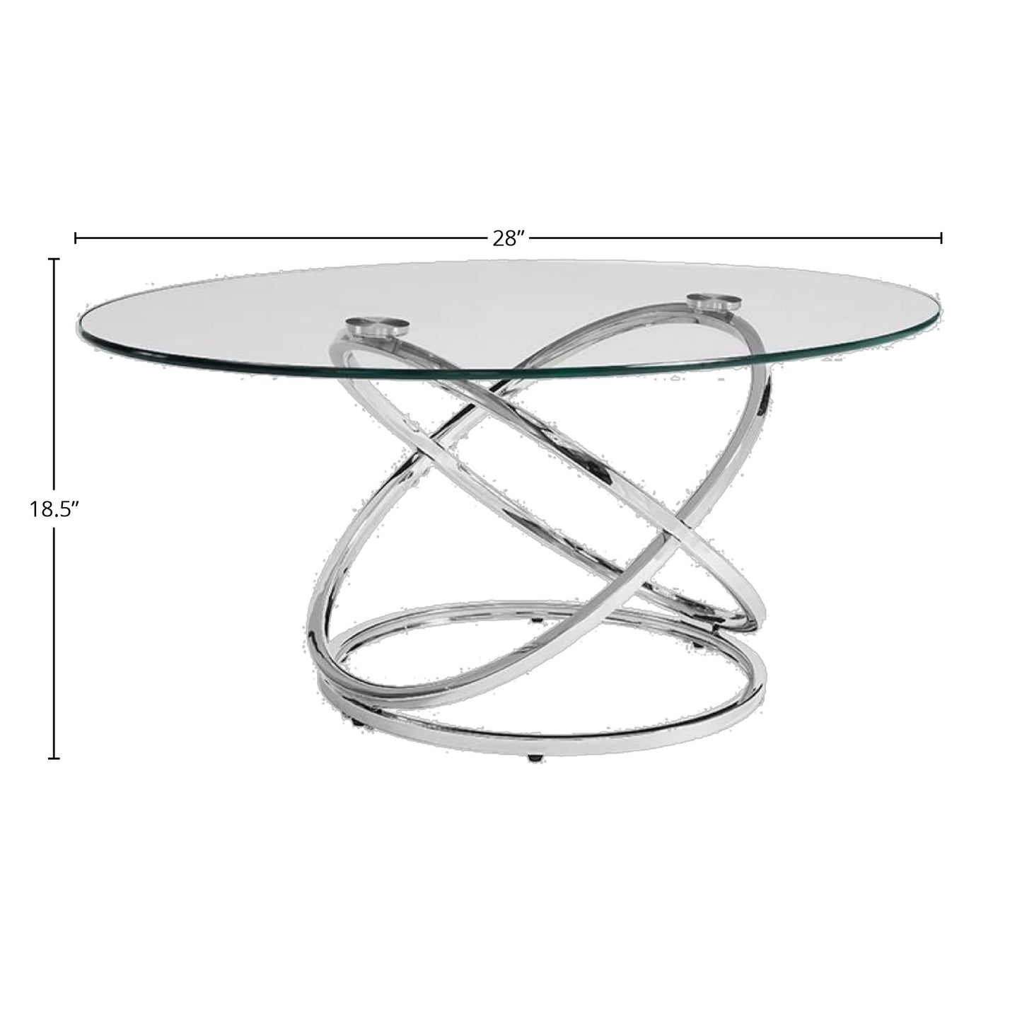 Bernards Atomic 3 Pk Metal Occasional Table Set