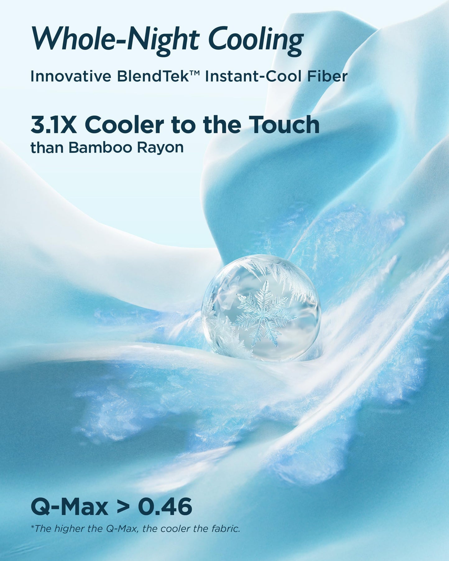 Breescape Cooling Sheet Set King Size - BlendTek™ Dry & Cool Technology for Hot Sleepers and Night Sweats, Q-Max>0.46 Tech, Deep Pocket Up to 18", 360° Elastic Band, Mint Green