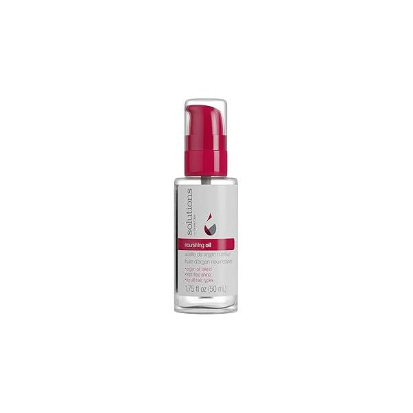 GREAT CLIPS Solutions Nourishing Oil, 1.75oz | Argan-Oil Blend Hydrates Hair & Skin Great for Dry, Damaged