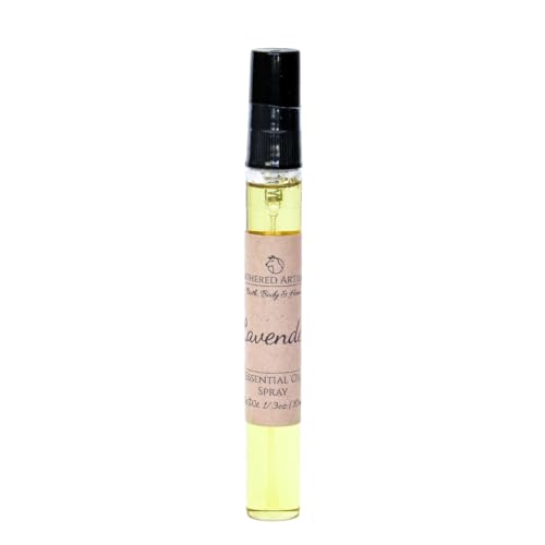 Alcohol Free | Lavender | Natural Essential Oil Perfume | Paraben Free, Phthalate Free Plant Based Oil Perfume and Cologne, Nourishing, and Uniquely Handcrafted (Lavender - Spray)