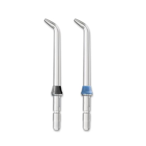 Waterpik Genuine Precision Tips Replacement for Cordless Handheld Water Flossers (Formerly Classic Jet) Refill Heads Nozzles JT-450E, 2 Count (assorted colors)