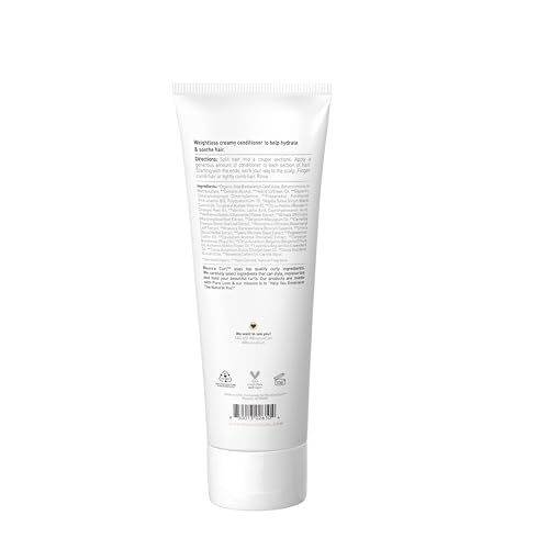 Bounce Curl Super Smooth Cream Conditioner, Lightweight Conditioner Infused with Aloe & Safflower Oil, Hydrating Formula For Fine and Medium Hair Textures, Color Safe & Vegan (8 oz)