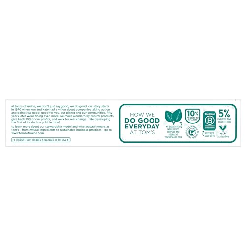 Tom's of Maine Natural Wicked Fresh! Fluoride Toothpaste, Spearmint, 4.7 oz. 2-Pack