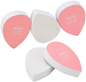 Nail Files and Buffers for Natural Nails Shine Polishers Buffer Blocks Fingernail Buffer Block 800/4000 Grit Pack of 5 (A-Drop)