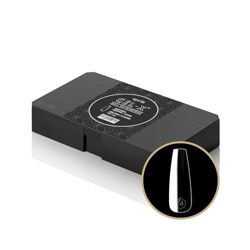 Aprés Gel-X® Natural Coffin Long Tip Box | 500pc Gel-X Tips, 11 Sizes 00-9, Premium Quality