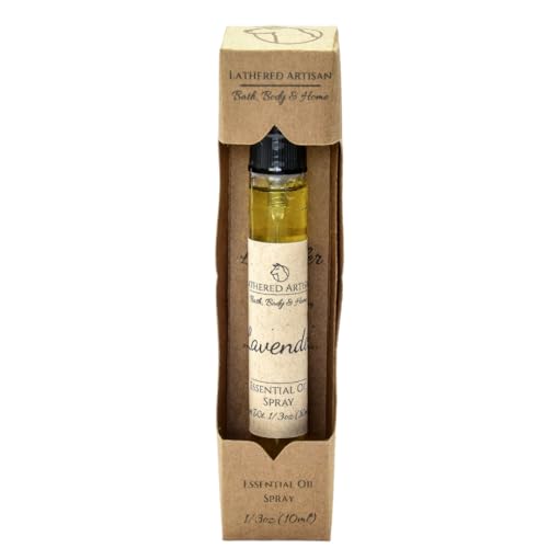 Alcohol Free | Lavender | Natural Essential Oil Perfume | Paraben Free, Phthalate Free Plant Based Oil Perfume and Cologne, Nourishing, and Uniquely Handcrafted (Lavender - Spray)