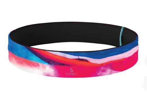 FlipBelt Reflective Running Belt Reflective Neon Yellow, Medium