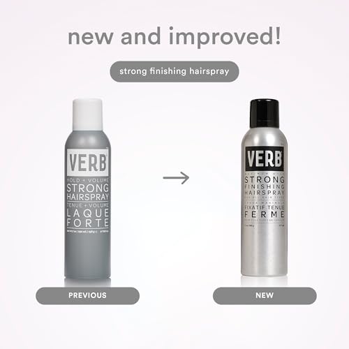 VERB Strong Finishing Hairspray, 7 oz - Firm Hold + Humidity Resistant - Warm Floral Scent