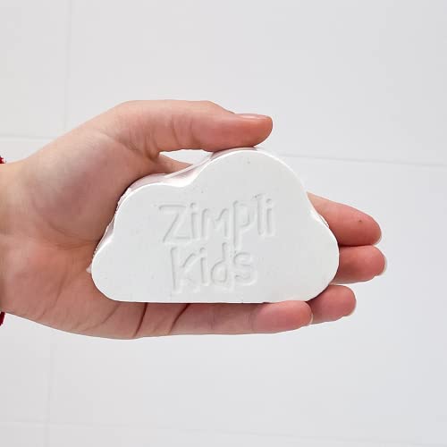 3 x Cloud Rainbow Bath Bomb from Zimpli Kids, Children's Large Bubble Bath Bomb, Vivid Rainbow Colours, Kid Gift Set