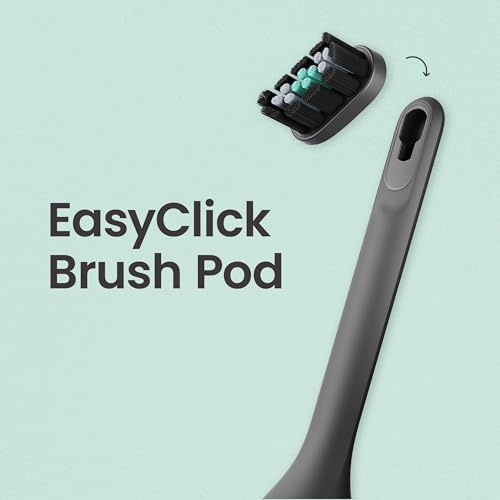quip Ultra Brush Pod Refill Heads - 4 Pack - Verified quip Brush Head Refills for Sonic Electric Toothbrushes - Soft Bristles, Compact - Last 3 Months Each - Black