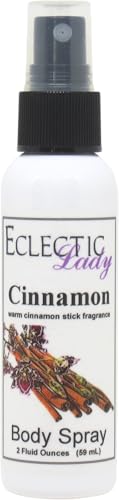 Eclectic Lady Cinnamon Body Spray, 16 ounces, Body Mist for Women with Clean, Light & Gentle Fragrance, Cologne with Soft, Subtle Aroma For Daily Use