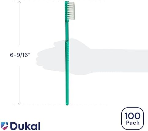 Dukal Fast Brush Pre-Pasted Disposable Toothbrushes (Box of 100)
