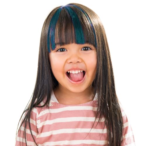 Fresh Monster Temporary Hair Coloring Chalk 12 Bright Colors Washes Out Easily Girls and Boys Non-Toxic and Safe for All Ages, Hair Colors and Textures Great Gift Idea