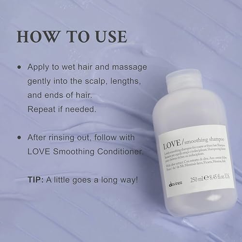 Davines LOVE Smoothing Shampoo, 2.5 fl. oz.