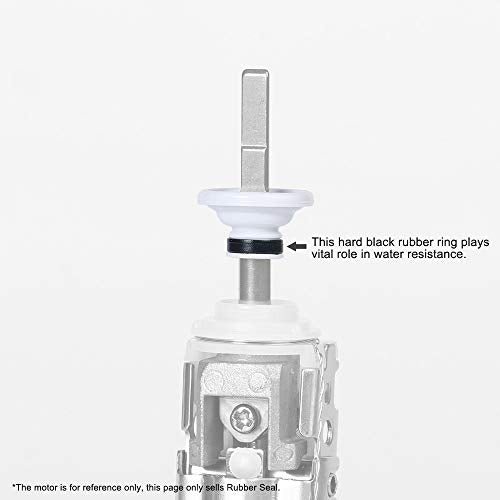 Upgraded Toothbrush Waterproof Shaft Rubber Seal Replacement Parts Compatible with Philips HX751v HX6810 HX9690 HX9957 HX6836 HX992B HX993W Series Electric Toothbrush