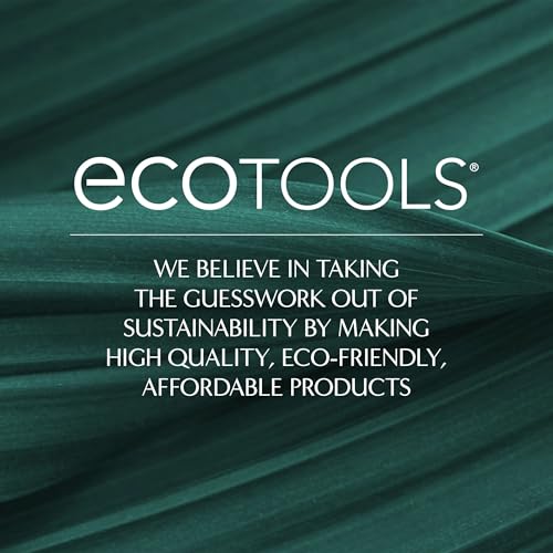 EcoTools 360 Ultimate Blend Makeup Brush Kit, For Cream, Liquid, & Powder Foundation, Blush, & Bronzer, Buff & Blend Makeup, Full Coverage, Dense Bristles, Vegan & Cruelty-Free, 3 Piece Set