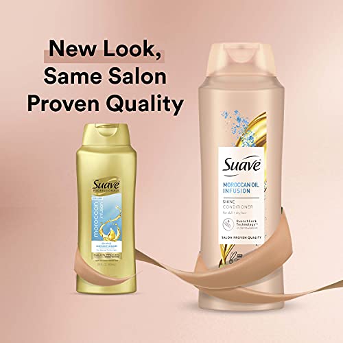 Suave Professionals Shine Conditioner, Moroccan Infusion, 28 Fl Oz (Pack of 4)