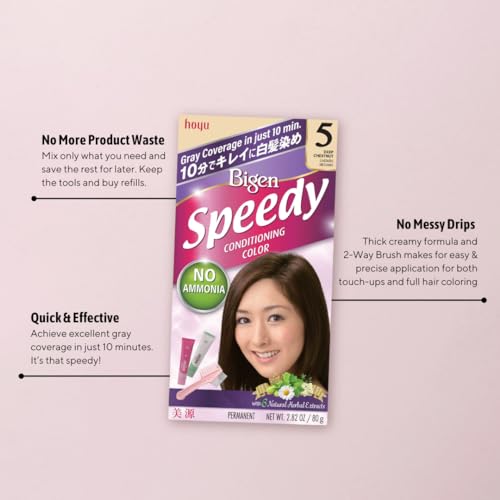 Bigen Speedy Conditioning Color Kit: 8 Natural Black - 3 Pack