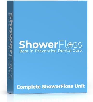 Water Dental Flosser - Convenient for Teeth, Attaches to Your Shower Head - Easy Installation, Adjustable Temperature & Pressure - Dentist Recommended
