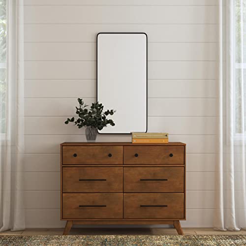 DaVinci Otto 6-Drawer Baby Dresser for Bedroom - GREENGUARD Gold Certified - Multi-Purpose Storage Double Chest of Drawers for Boys and Girls -Dresser for Kids Bedroom, Living Room, Nursery -Walnut