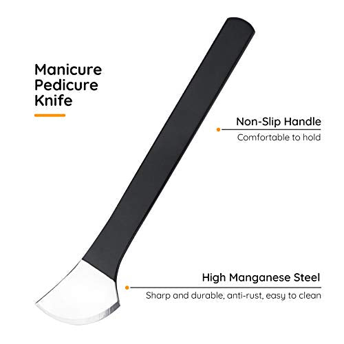 Pedicure Knife Set, Segbeauty 7 Pack Ingrown Toenail Tools with PU Storage Bag, High Manganese Steel Nail Knives Cuticle Remover, Professional Foot Repair Sharp Blade Kit for Nail Corn Callus
