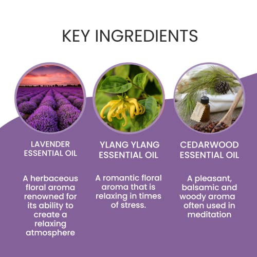 TIME OUT Aromatherapy Roll-On w/Lavender, Ylang Ylang & Cedarwood | Natural Essential Oils for Relaxation for Stress & Calming Relief | 100% Pure, Natural, Therapeutic Grade Oils | Stocking Stuffer