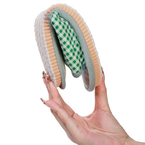 10 Pairs Washable House Slippers for Guests, Disposable Indoor Slipper with Thick Sole, Non Slip Open Toe Slipper, Spa Slipper Bulk for Home, Hotel, Bedroom, Travel, Unisex Universal Size