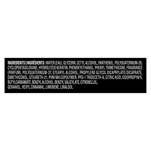 TRESemmé Hair Care Pro Collection Keratin Repair Leave in Conditioner Treatment, Visibly Seals Split Ends, Tames Flyaways for Healthy Looking Hair, 2 Pack - 6.1 Fl Oz Ea