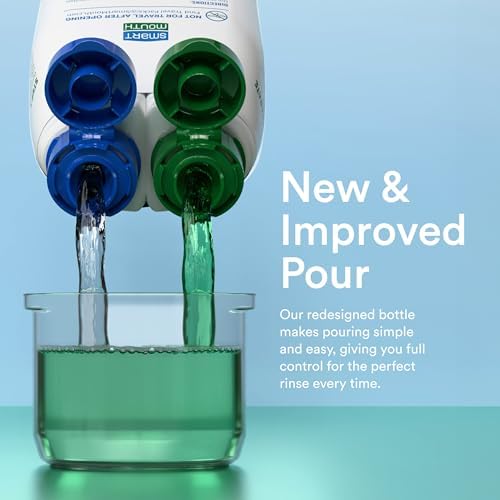 SmartMouth DDS Activated Clinical Mouthwash - for Fresh Breath - Clinical Strength Mouthwash for Gum Health, Gingivitis & More - Clean Mint Flavor, 16 fl oz (3 Pack)