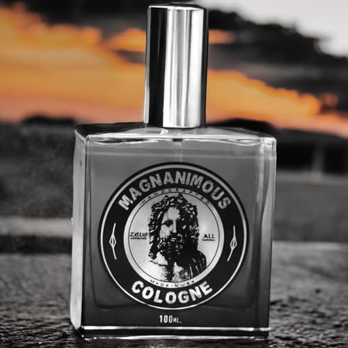 MAGNANIMOUS COLOGNE (100 ML) - "SPARTA" SCENT (GUNPOWDER, BLACK PEPPER, OAK MOSS, VANILLA, CITRON, PATCHOULI, BLACK MUSK...) SMELL MAGNANIMOUS WITH THE BEST SMELLING COLOGNE ON THE PLANET!