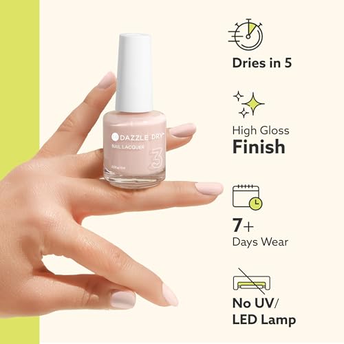 Dazzle Dry Nail Lacquer (Step 3) - Round Trip - A papaya orange. Semi-sheer cream. (0.5 fl oz)