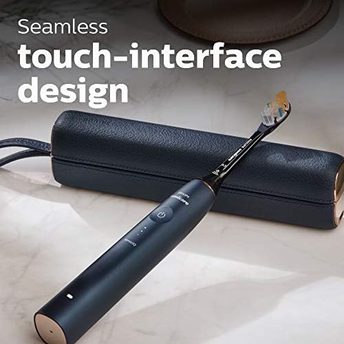 Philips Sonicare DiamondClean Prestige 9900 Rechargeable Electric Toothbrush with SenseIQ, 5 Premium All-in-One Brush Heads, Plaque Removal, Gum Care, Whitening, Midnight, BD9002AZ