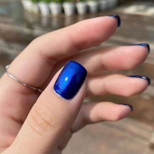 6 Colors Nail Polish, 12ml×6 Quick Dry Nail Lacquer, Super Lustrous Nail Enamel Polish, Shimmer Iridescent Ultrachrome Nail Art Varnish, 0.41 fl oz