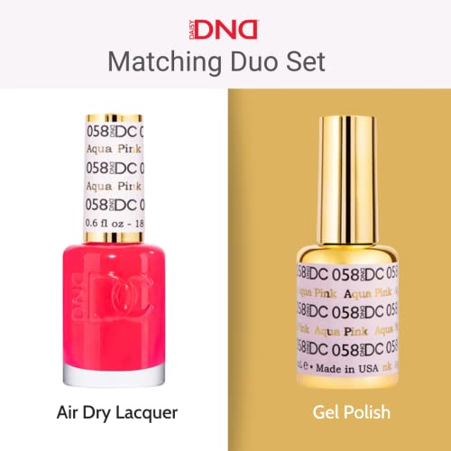 DND DC Gel Polish Set, Purple Collection, UV/LED GelPolish and Air Dry Nail Lacquer, Matching Chip-Free Polish Duo, 0.5 Fl Oz Each