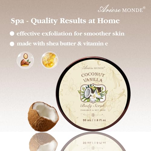 Spa Gift Baskets - Coconut Vanilla Bath Gift Set for Women, Luxury Relaxing Spa Kit with Bath Bombs, Body Lotion and Body Scrub, Birthday Gifts for Women, Christmas Spa Gifts for Mom