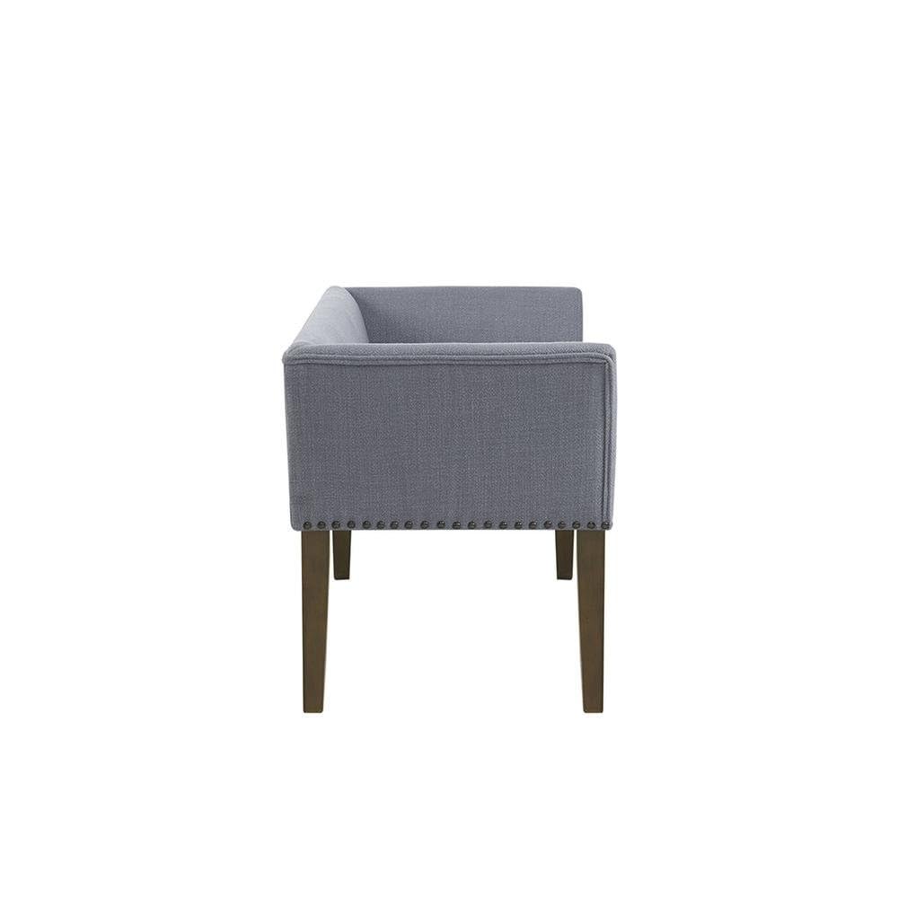 Starlight Canyon Home Blue Storage Bench with Solid Wood and Plywood Frame, Upholstered Seat and Back, Perfect for Bedroom, End of Bed or Bedroom Furniture Storage