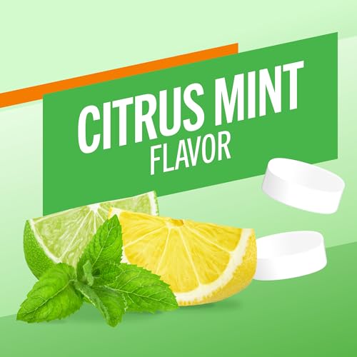TheraBreath Fresh Breath Chewing Gum with ZINC, Citrus Mint Flavor, 10 Count (Pack of 6)