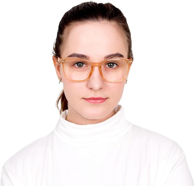 YEIN Bifocal Reading Glasses with Blue Light Blocking Lenses, Bifocal Reader for Women and Men, Vintage Square frame with Spring Hinge (+0.00/+1.50 magnification)