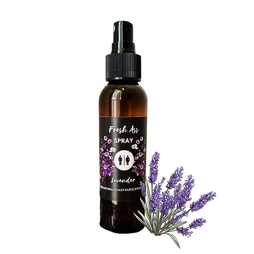 Toilet Paper Spray for Wiping -Natural Lavender 4 oz - After You Go Spray- Natural Ingredients
