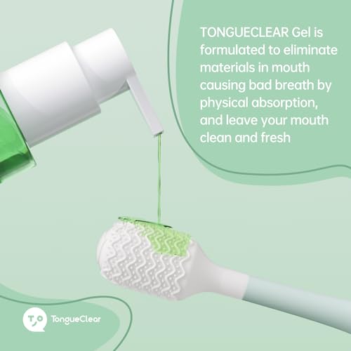 Oral Mucosal Cleaner & Gel Kit | Silicon Oral Cleaner with Air Bag | Mouth Odor Eliminator | Fresh Mint (Set of 1)…