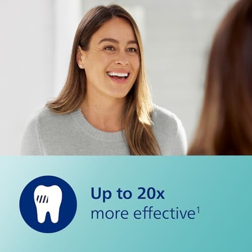 Philips Sonicare DiamondClean Smart 9500 Electric Toothbrush, Sonic Toothbrush with App, Pressure Sensor, Brush Head Detection, 5 Brushing Modes and 3 Intensity Levels, Black, Model HX9923/11