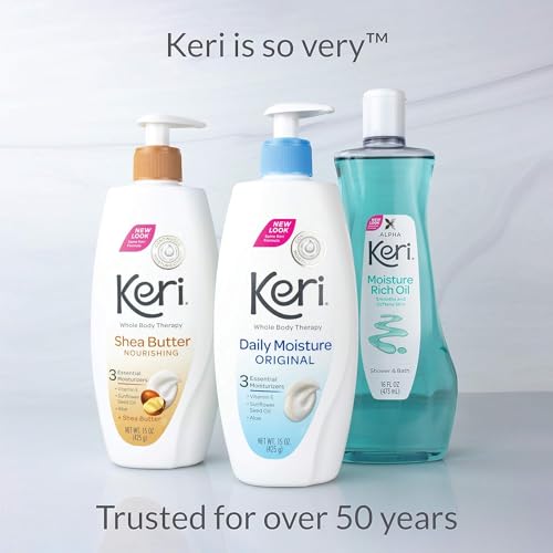 Alpha Keri Shower & Bath Moisture Rich Oil 16 oz (Pack of 3)