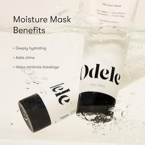 Moisture Hair Mask, Conditioner Treatment with Jojoba and Argan Oils for All Hair Types + Textures, 8 Fl Oz