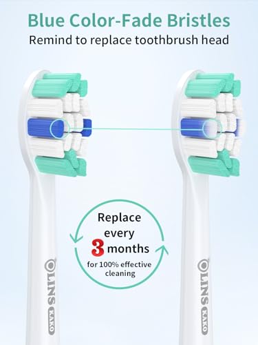 Replacement Brush Heads for Philips Sonicare Toothbrush Handles Toothbrush Heads for Sonicare (Pack of 8)