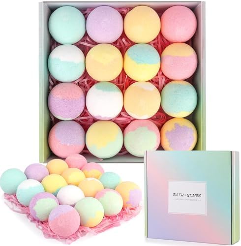 Organic Bath Bombs Women,Nature Bath Bombs for Women Relaxing,Lush Bath Bomb Gift Set
