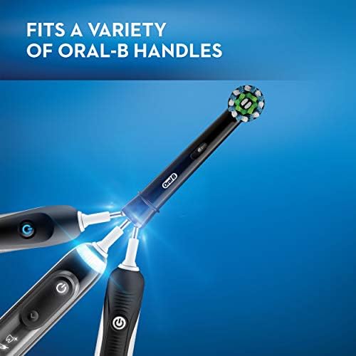 Oral-B CrossAction Electric Toothbrush Replacement Brush Head Refills, Black, 2 Count
